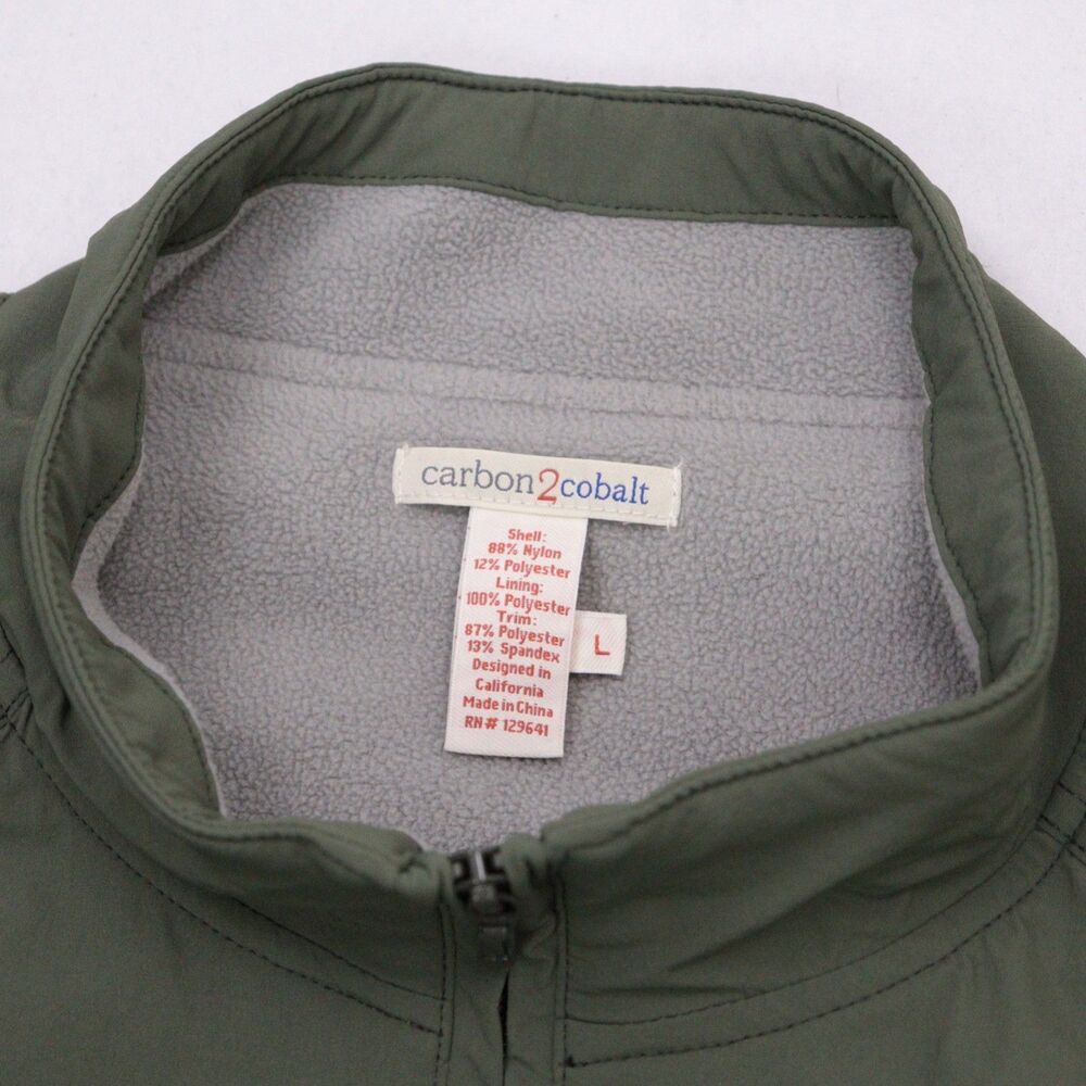 Carbon 2 Cobalt Bomber Jacket Mens Large Nylon Sherpa Lined Outdoors Utility - Picture 3 of 9